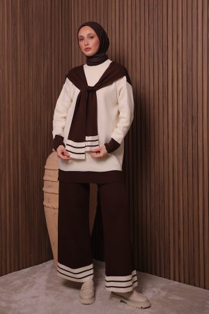 Atkılı İkili Triko Takım 7078