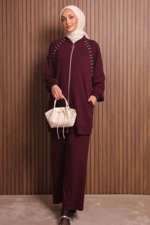 Drop Taşlı Modal Oyso Takım 7108