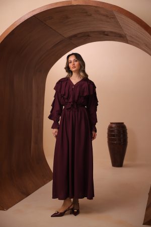 Çilek Kumaş Elbise 2615