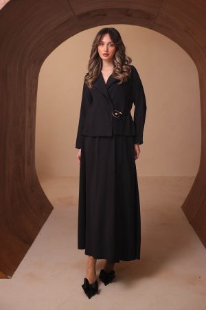 Kemer Tokalı Diagonel Etekli Takım 2651