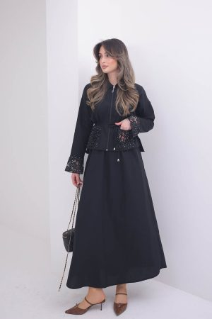 Kolları Dantelli Poplin Takım 8110