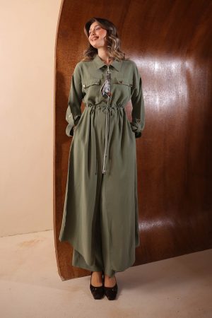 Flarlı Uzun Diagonel Takım 2639