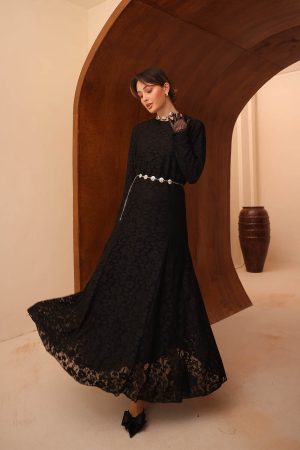 Dantel Astarlı Elbise 2723