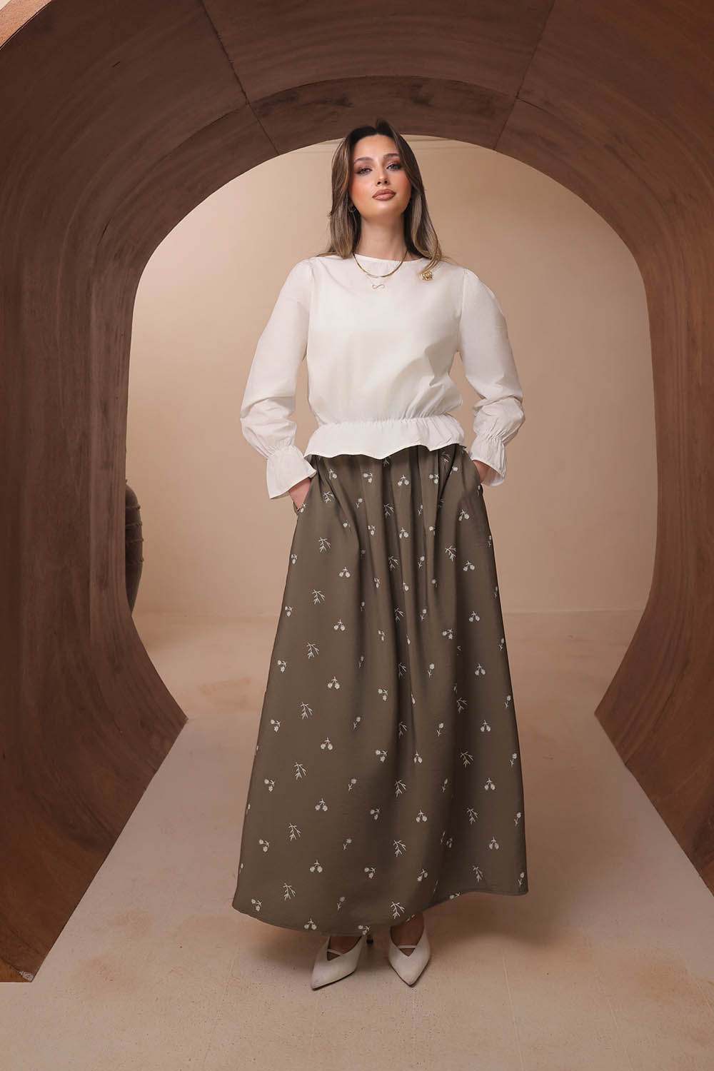 Baskılı Düz Modal Takım 8142