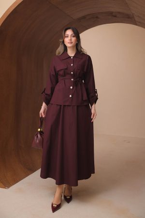 İthal Poplin Etekli Takım 8122