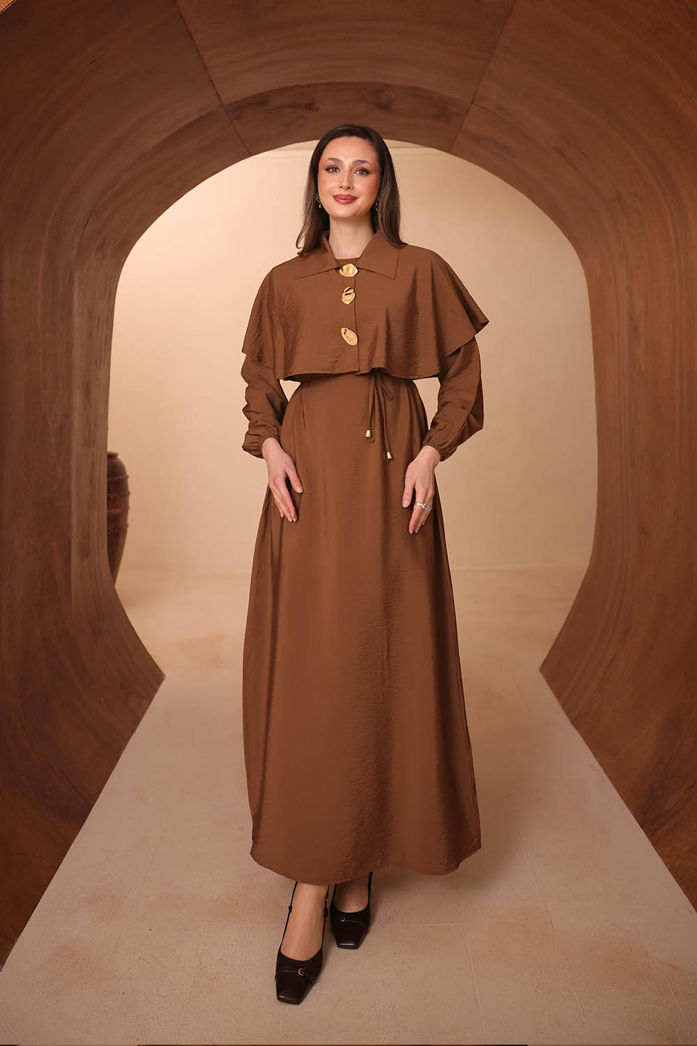 Bambu Modal Elbise 8206
